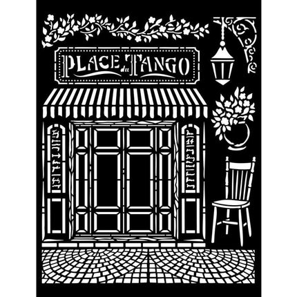Pochoir épais 20X25 cm - Place Tango Desire
