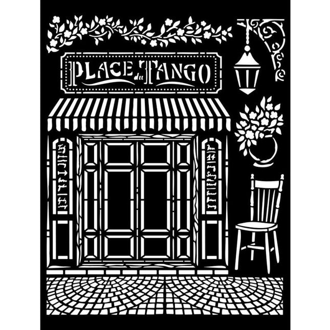 Pochoir épais 20X25 cm - Place Tango Desire
