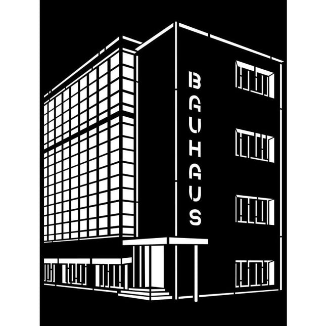 Pochoir épais 20X25 cm - palais Bauhaus