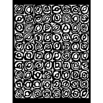 Pochoir épais 20X25 cm - motif Bauhaus
