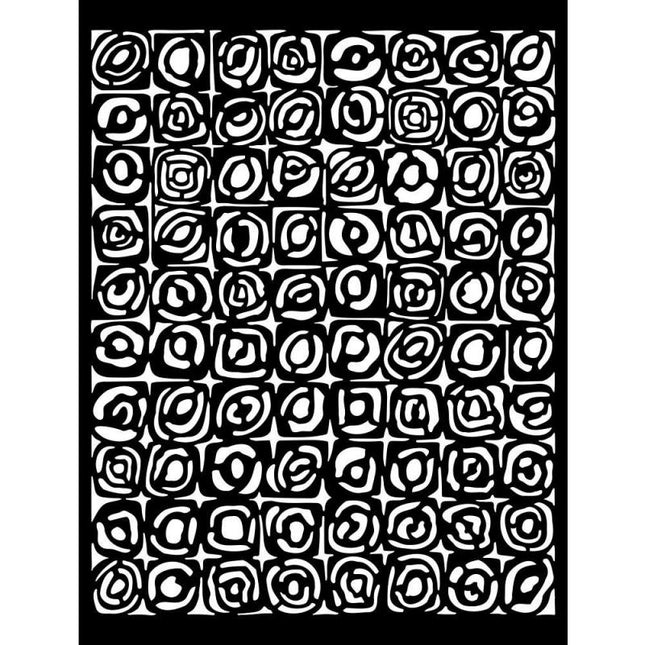 Pochoir épais 20X25 cm - motif Bauhaus