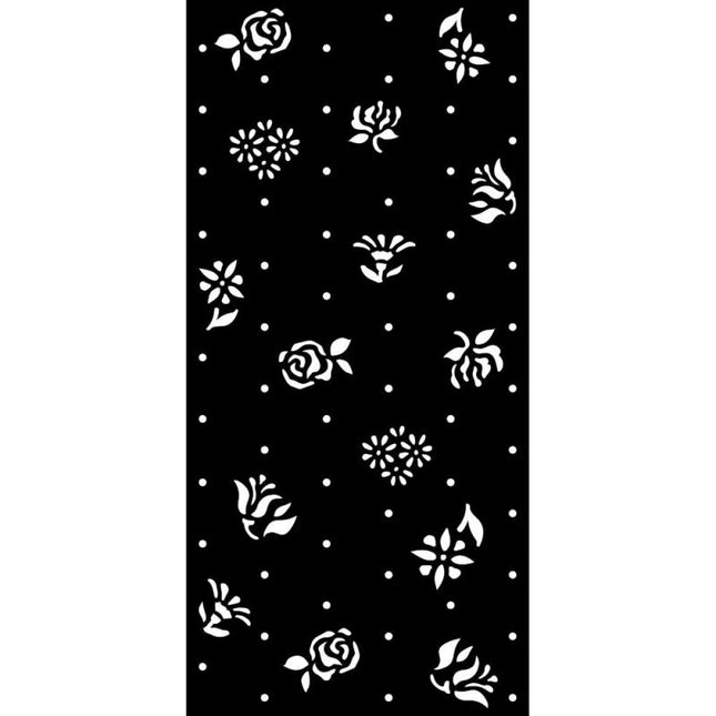 Pochoir épais cm 12X25 - Boutons de rose Garden of Promises