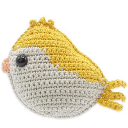 Kit de crochet petit oiseau jaune - Kit DIY amigurumi