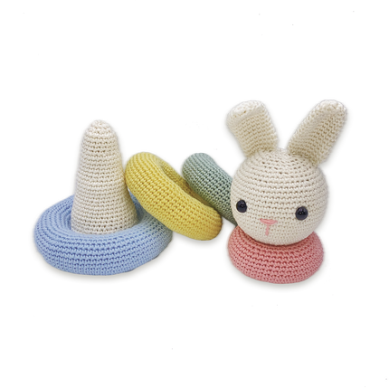 Kit de crochet lapin empilable - Kit DIY amigurumi