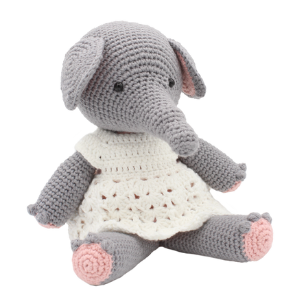 Kit de crochet Olga l'éléphante - Kit DIY Amigurumi