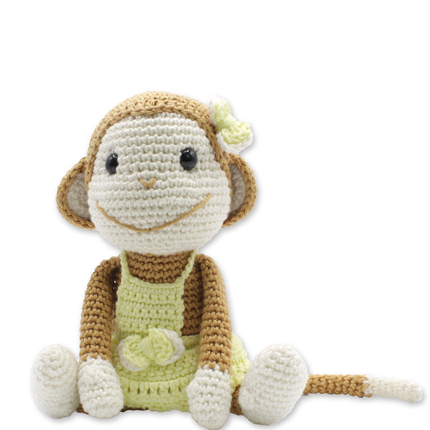 Kit de crochet Nikki le petit singe - Kit DIY Amigurumi