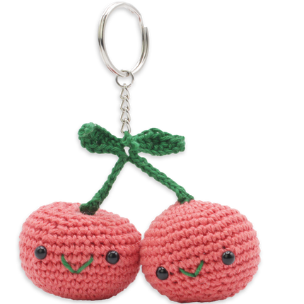 Kit de crochet cerises - Kit DIY Amigurumi