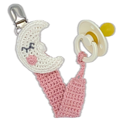 Kit de crochet Attache-sucette lune - Kit DIY Amigurumi
