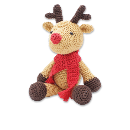 Kit de crochet Rudolf le renne - Kit DIY Amigurumi