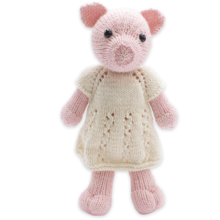 Kit de tricot Frida la truie - Kit DIY de tricot
