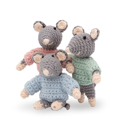 Kit de crochet Les triplés - kit DIY amigurumi