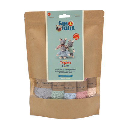 Kit de crochet Les triplés - kit DIY amigurumi