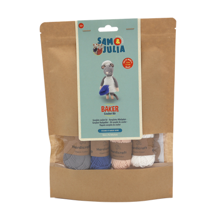 Kit de crochet Souris boulanger - kit DIY amigurumi
