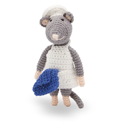 Kit de crochet Souris boulanger - kit DIY amigurumi