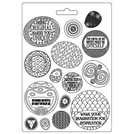 Moule souple A4 - motifs arrondis Klimt