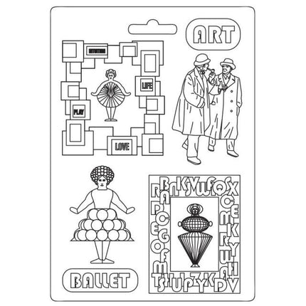 Moule souple A4 - Ballet artistique Bauhaus