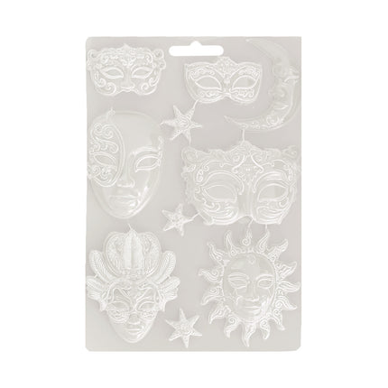 Moule souple A4 - Masquerade, masques
