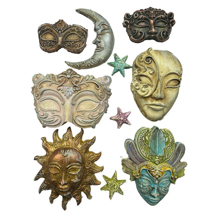 Moule souple A4 - Masquerade, masques