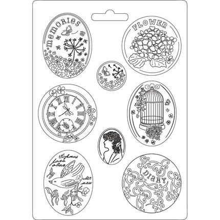 Moule souple A4 - Hortensia