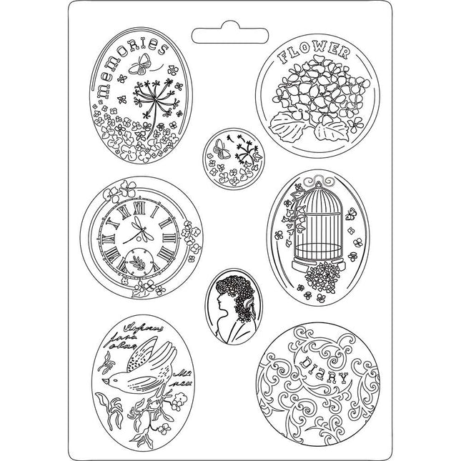 Moule souple A4 - Hortensia