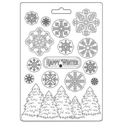 Moule souple A5 - Joyeux hiver