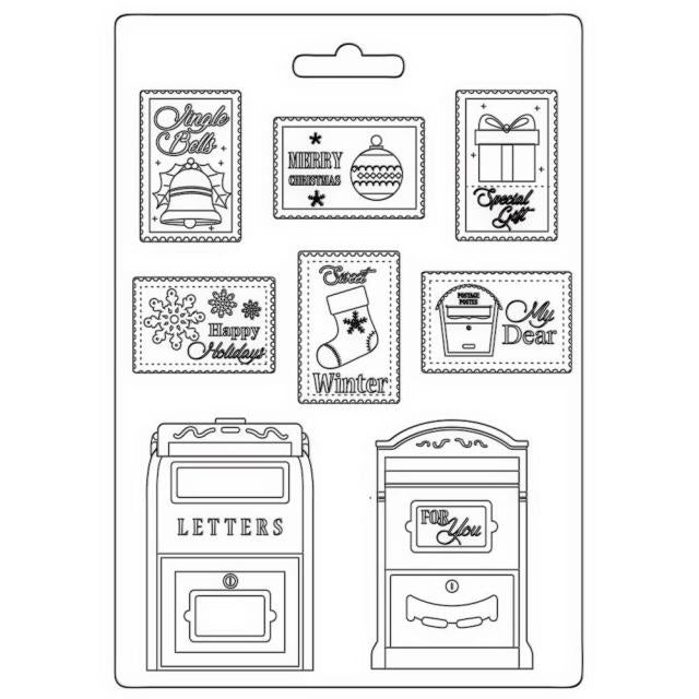 Moule souple A5 - Lettre et timbres