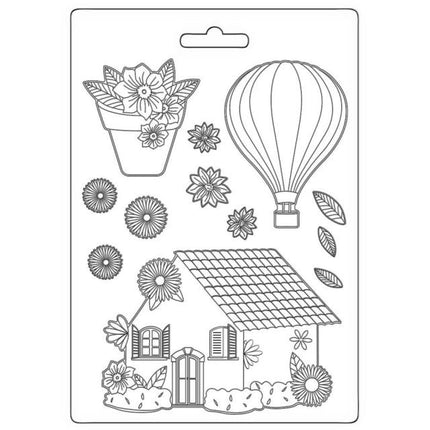 Moule souple A5 - Create Happiness Welcome Home, maison