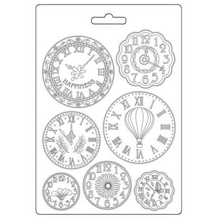 Moule souple A5 - Create Happiness Welcome Home, horloges