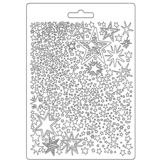 Moule souple A5 - Étoiles patchwork de Noël