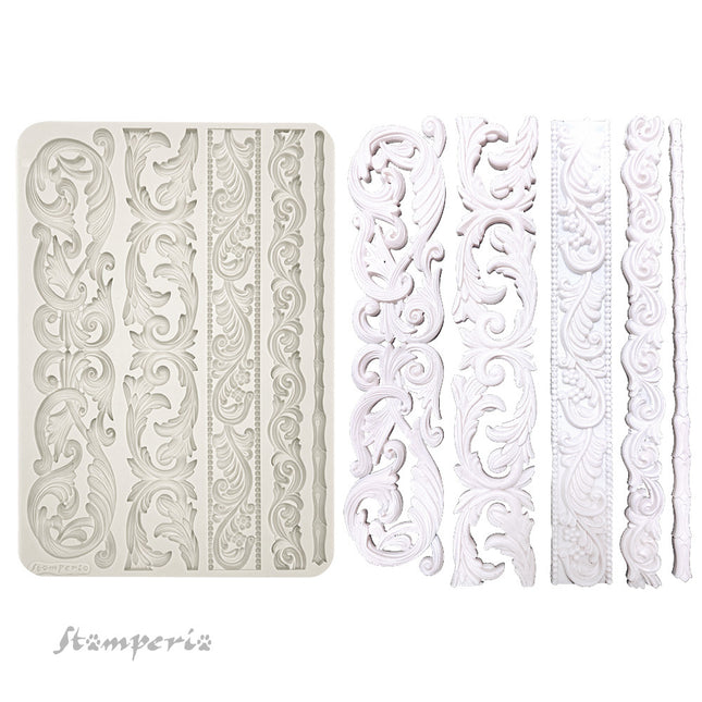 Grand moule en silicone A4 - Rayures