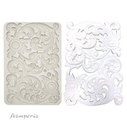 Grand moule en silicone A4 - Frises