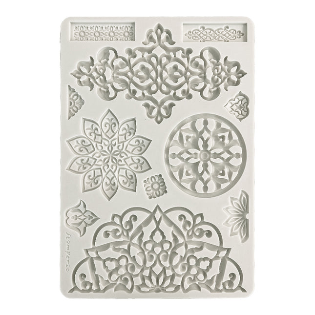 Grand moule en silicone A4 - mandala