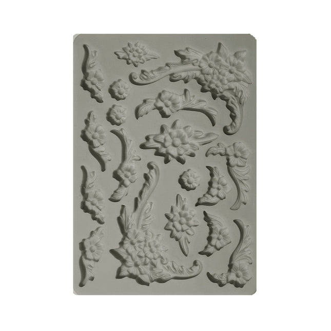 Moule en silicone A5 - coins fleuris Precious