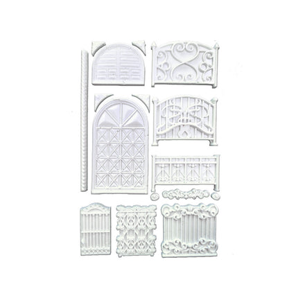 Moule en silicone A5 - Clôture et porte
