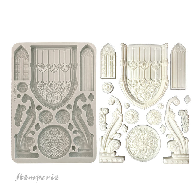 Moule en silicone A5 - Éléments d’architecture gothique Master of Magic