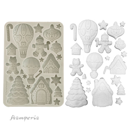 Moule en silicone A5 - pains d’épices Candy Christmas