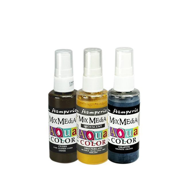 Sélection d’Aquacolor pour loisirs créatifs, 3 couleurs - White Christmas