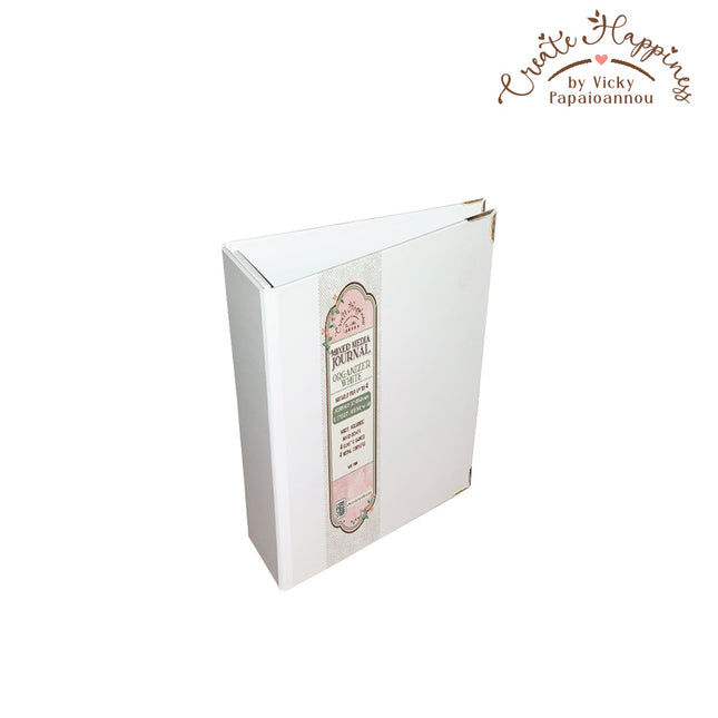 Organiseur Create Happiness pour carnets A6 en papier avec 4 coins métalliques