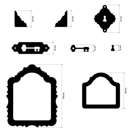 Formes créatives : Alice in Christmas cadre et clé
