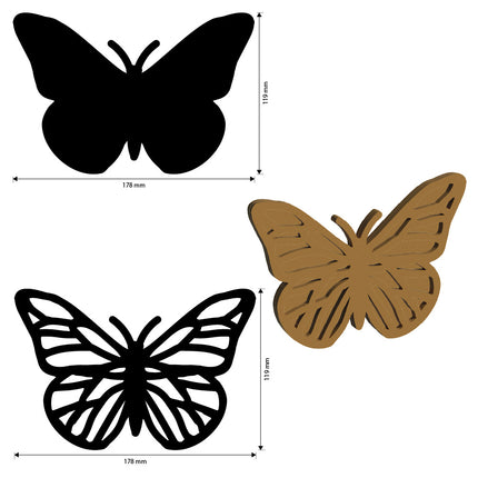 Formes à créer : Quiet Days papillon