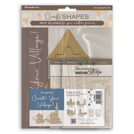 Assortiment Village : 4 formes créatives et 2 éclats décoratifs