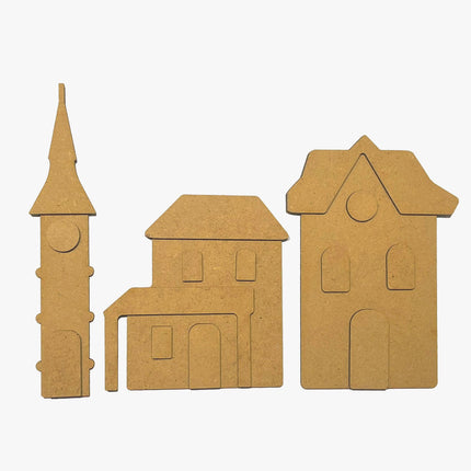 Assortiment Village : 4 formes créatives et 2 éclats décoratifs