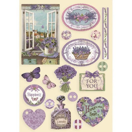 Forme en bois colorée A5 - Provence