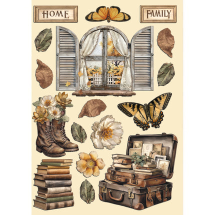 Forme en bois colorée A5 - accessoires Golden Harmony