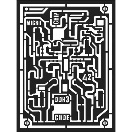 Pochoir épais cm. 15x20 - Microchip