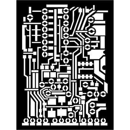 Pochoir épais cm. 15x20  - Circuit imprimé