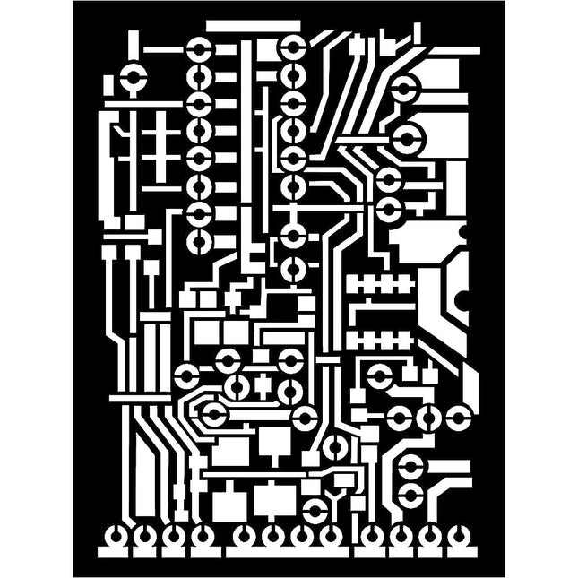 Pochoir épais cm. 15x20  - Circuit imprimé