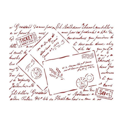 Pochoir D cm 20x15 - lettres Provence