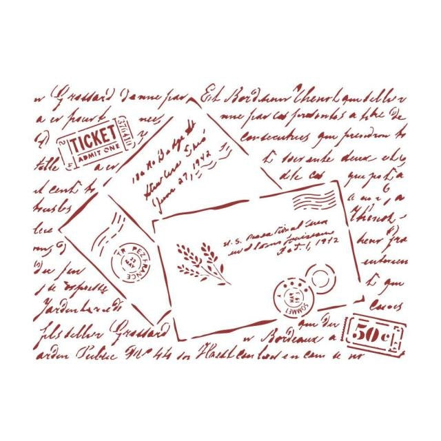 Pochoir D cm 20x15 - lettres Provence