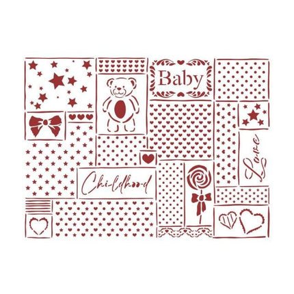 Pochoir D cm 20x15 - patchwork DayDream